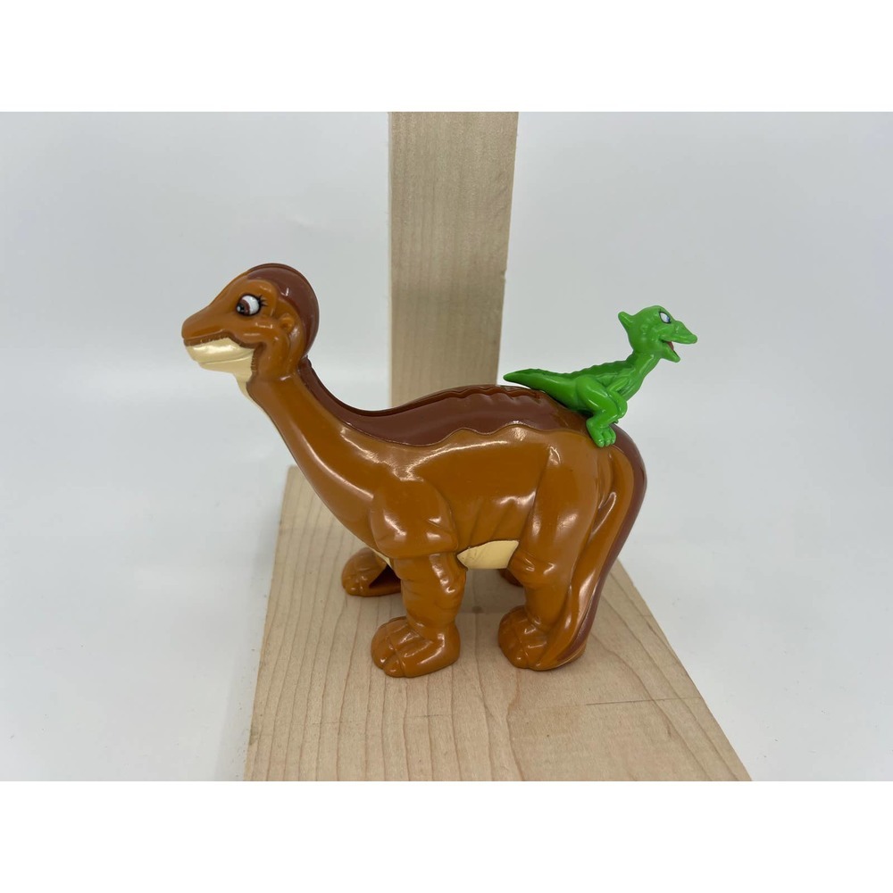Vintage Little Foot & Ducky The Land Before Time Coin Piggy Bank 5.5" (Wendy's)